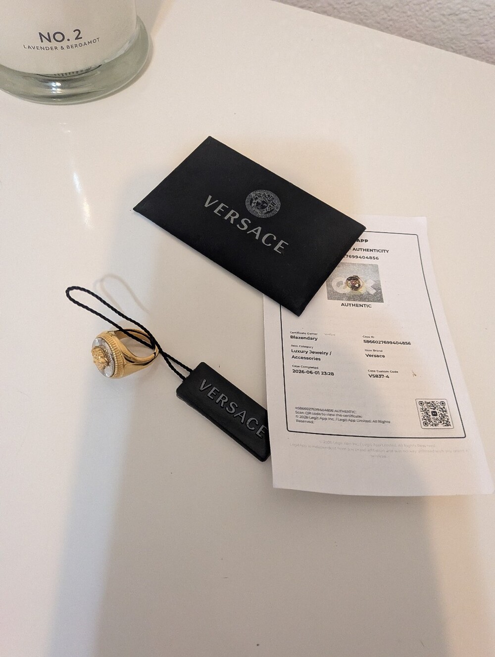 Versace Medusa Ring Nwt 5 - Picture 5 of 5